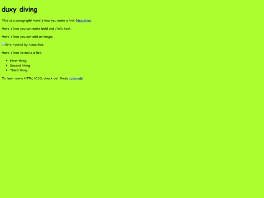 index screenshot