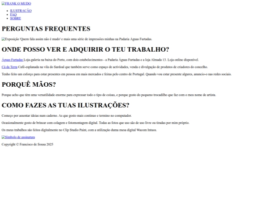 FAQ screenshot