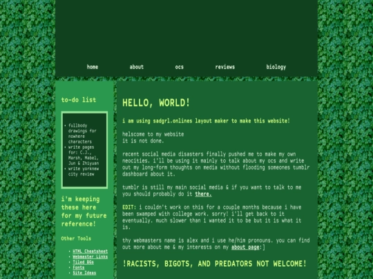 index screenshot
