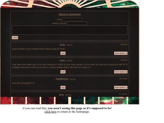 guestbook screenshot