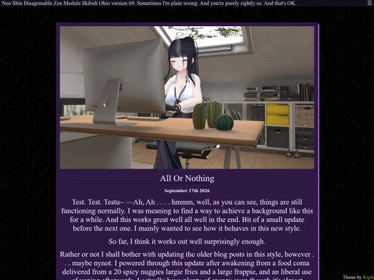 Blog screenshot