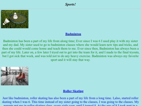 Sports screenshot
