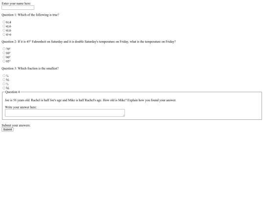 mathtestformpoojav screenshot