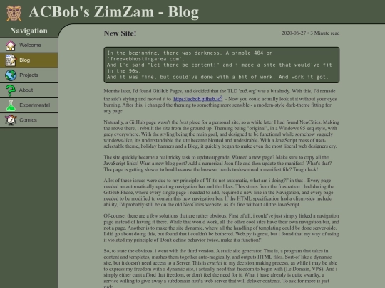 blog/first-post screenshot