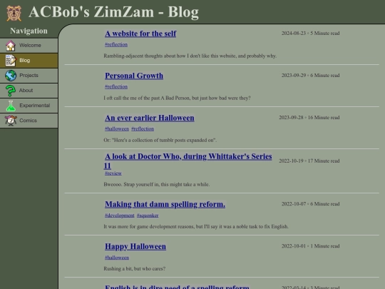 blog screenshot