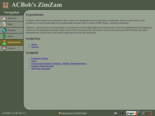 experiment screenshot