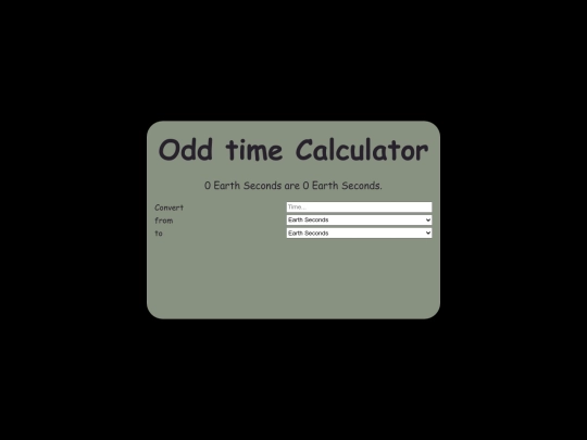 experiment/oddtime screenshot