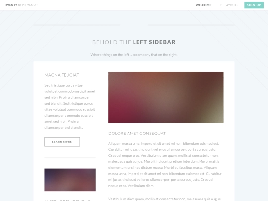theme/left-sidebar screenshot