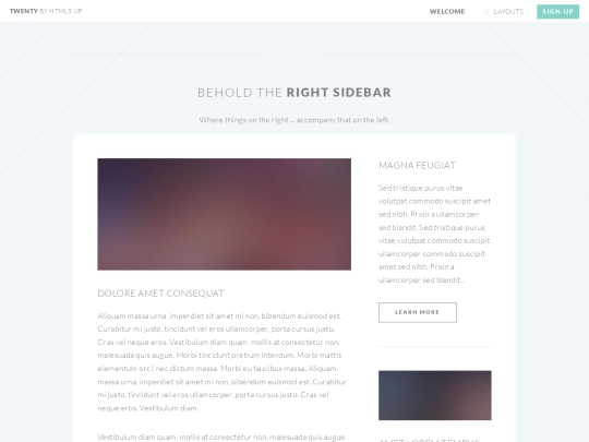theme/right-sidebar screenshot