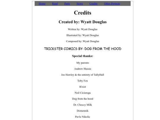 Credits screenshot