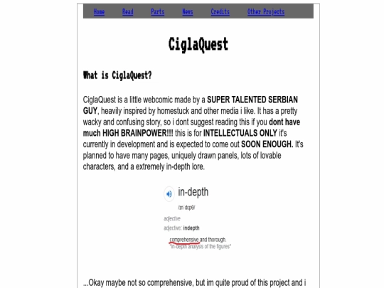 index screenshot