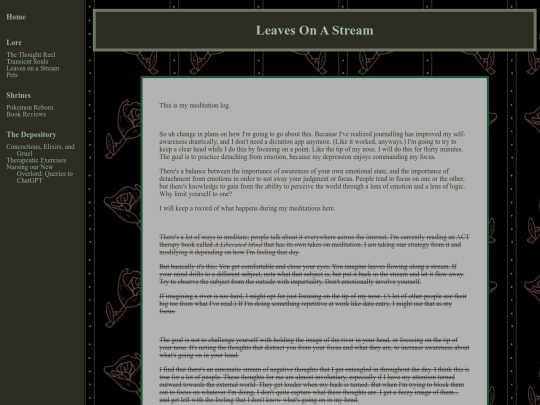 LeavesOnAStream screenshot