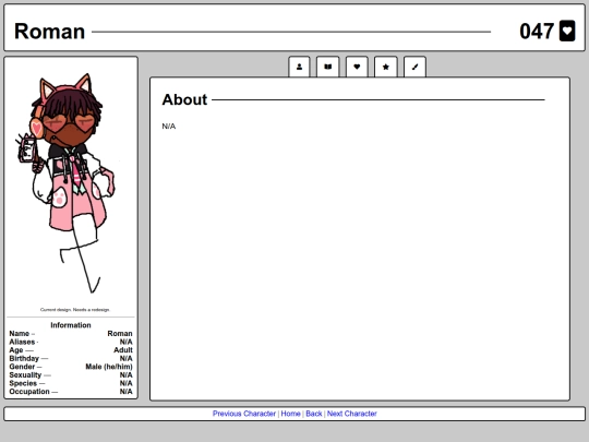 character/roman screenshot