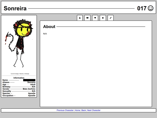 character/sonreira screenshot