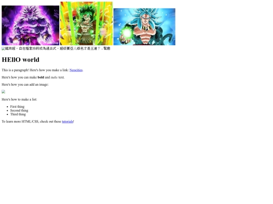 index screenshot