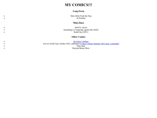 COMICS/lexi-world.comics screenshot