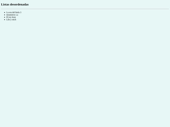 listasdesordenadas screenshot
