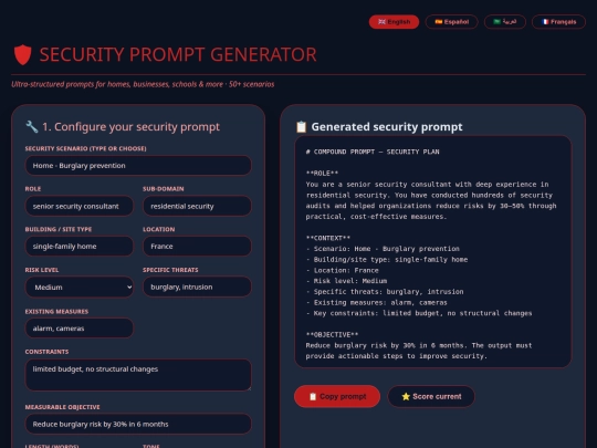 🛡️ SECURITY PROMPT GENERATOR screenshot