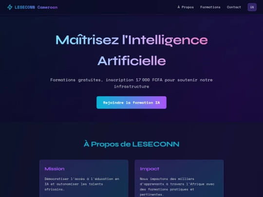 ACCESS PAGE Maîtrisez l'Intelligence Artificielle screenshot