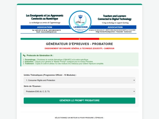 ANGALIS PROBATOIRES screenshot