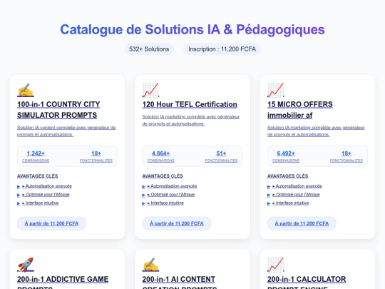 Catalogue de Solutions IA & Pédagogiques 17 screenshot