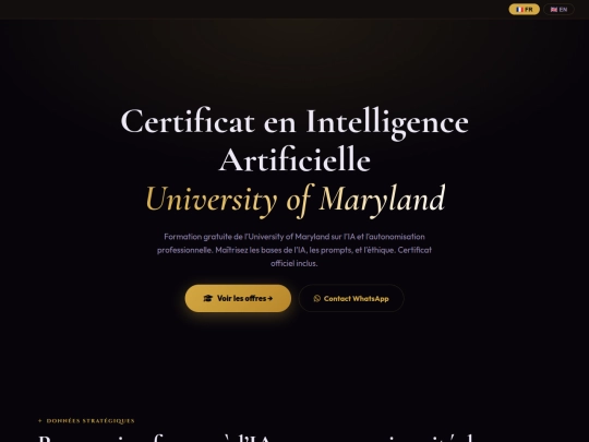 Certificat en Intelligence Artificielle Good screenshot