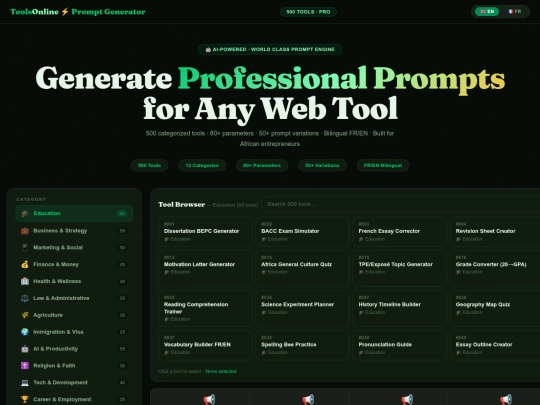 Generate Professional PromptsBILINGUAL+ screenshot