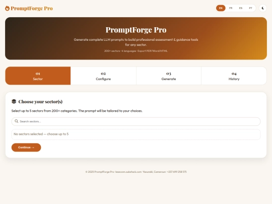 Prompt Forge Pro one screenshot
