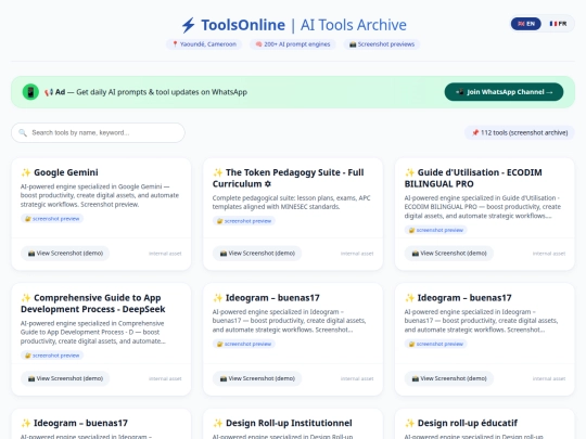 ToolsOnline AI Tools BILINGUAL screenshot