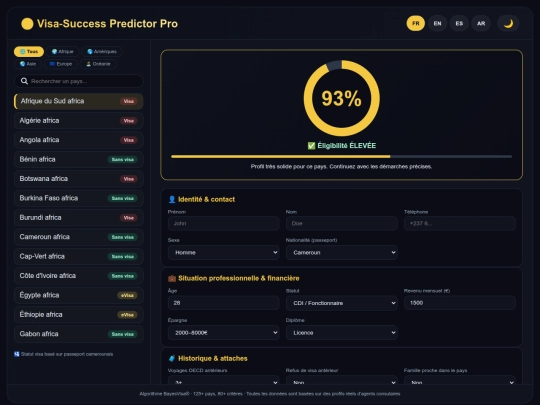 Visa‑Success Predictor Pro screenshot