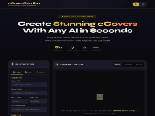 ecover-prompt-generator screenshot