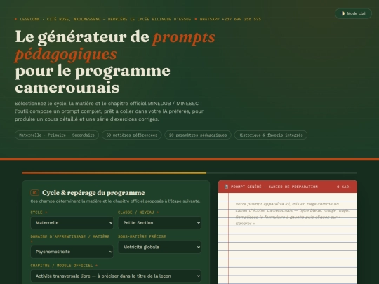 generateur-cours-cameroun(1) screenshot