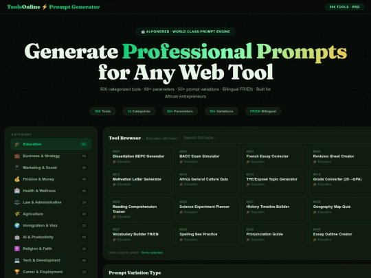 toolsonline_prompt_generator screenshot