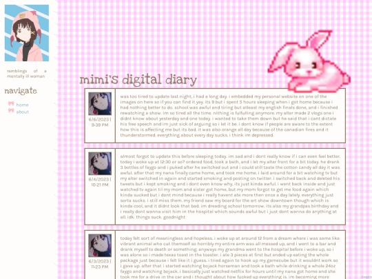 blog screenshot