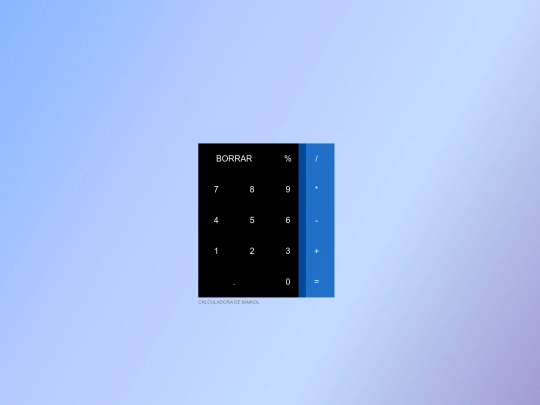 calculadora screenshot