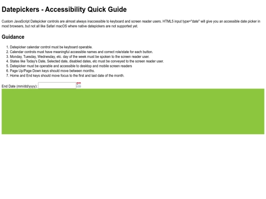 datepicker screenshot