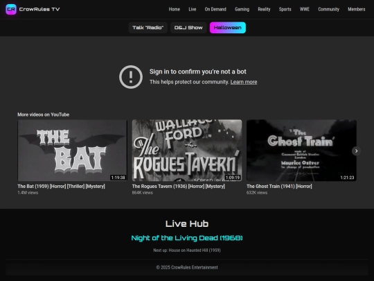 live screenshot