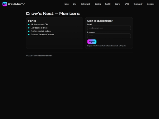 members screenshot