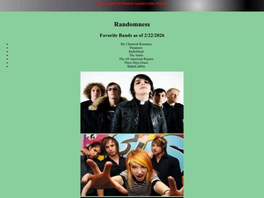 Blog screenshot