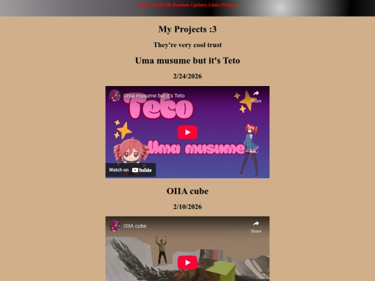 Projects screenshot
