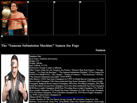 nwo/bwoothers/Samoa_Joe_Main_Event_Mafia_Page screenshot