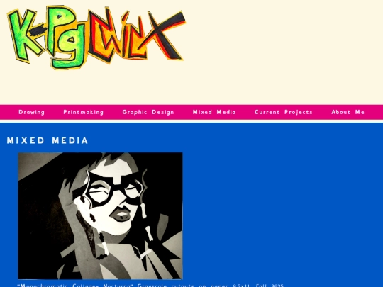 Art Page/links/mixedmedia screenshot