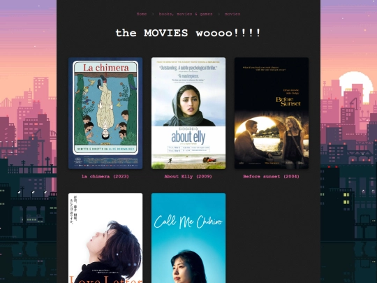 links/movies screenshot