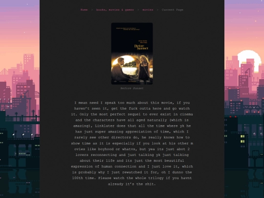 links/movies/beforesunset screenshot