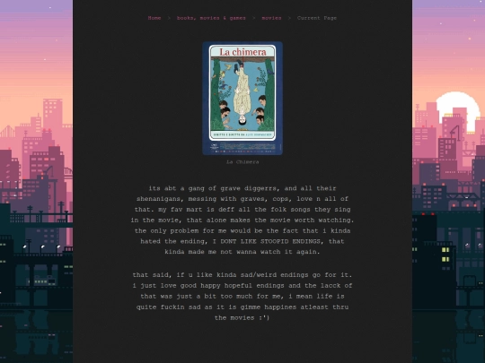 links/movies/lachimera screenshot