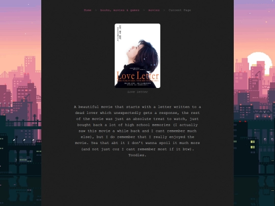links/movies/loveletter screenshot