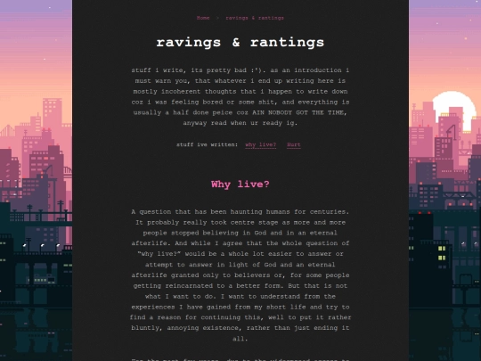 links/ravingsrantings screenshot