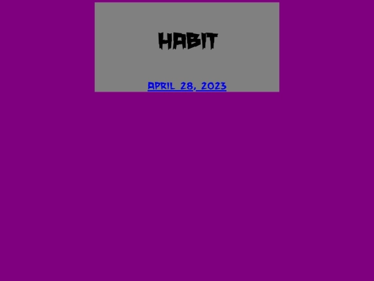 HabitTOC screenshot