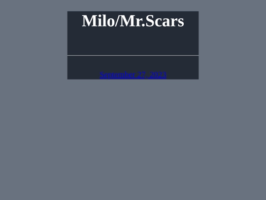 MiloMr.scarsTOC screenshot