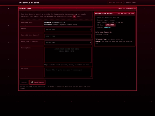report screenshot